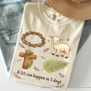 A Lot Can Happen In 3 Days Easter Shirt, Christian Resurrection Jesus Tee With